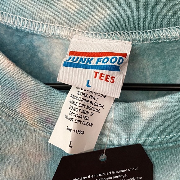 New! Junk Food Clothing MICKEY TIE DYE FLEA MARKET FLEECE - Picture 7 of 7